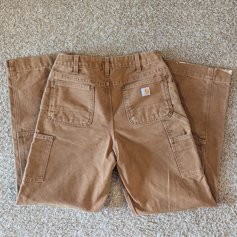 Carhartt Women's Double Knee Carpenter Work Pants - Relaxed Fit Sz 4